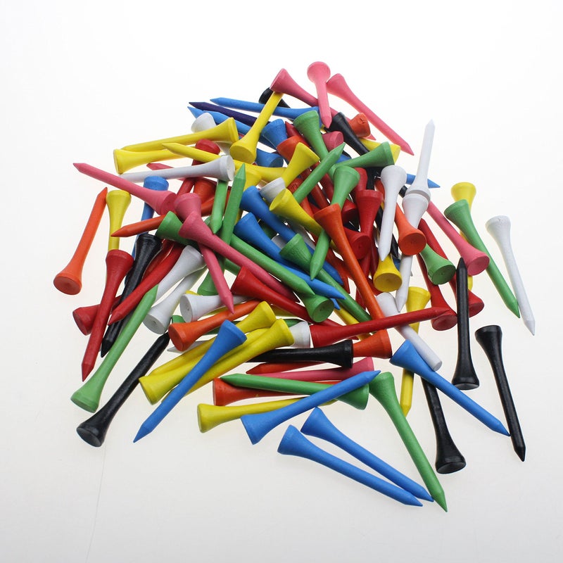 CRESTGOLF Professional 2 1/8" Deluxe Wood Golf Tees 100pcs(Mixed Color) - Image 3